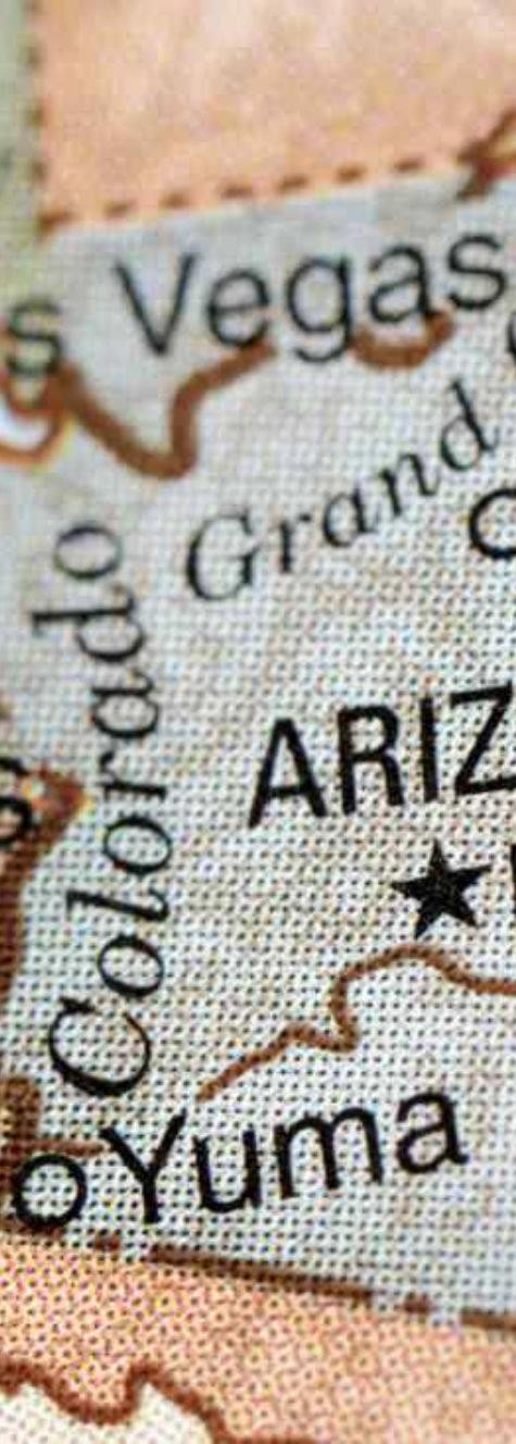 map of cities in arizona