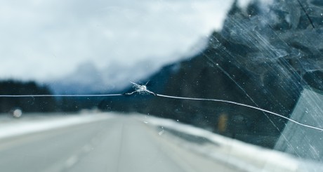 cracked windshield