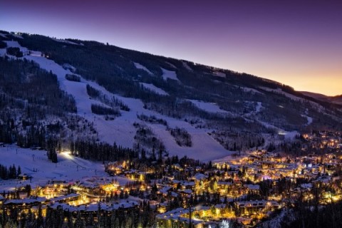 The ski slopes at Vail