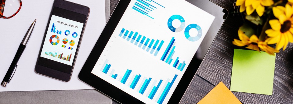 Accounting software on tablet Accounting software on tablet