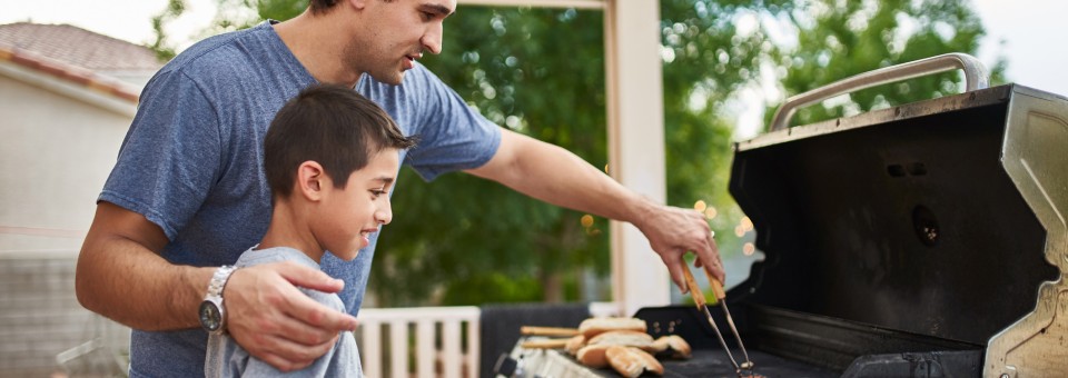 father and son grilling father and son grilling