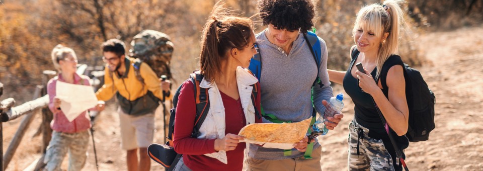 friends hiking