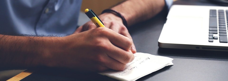 Man Writing Man Writing