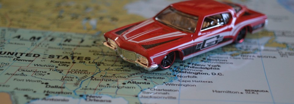 Toy Car on Map Toy Car on Map